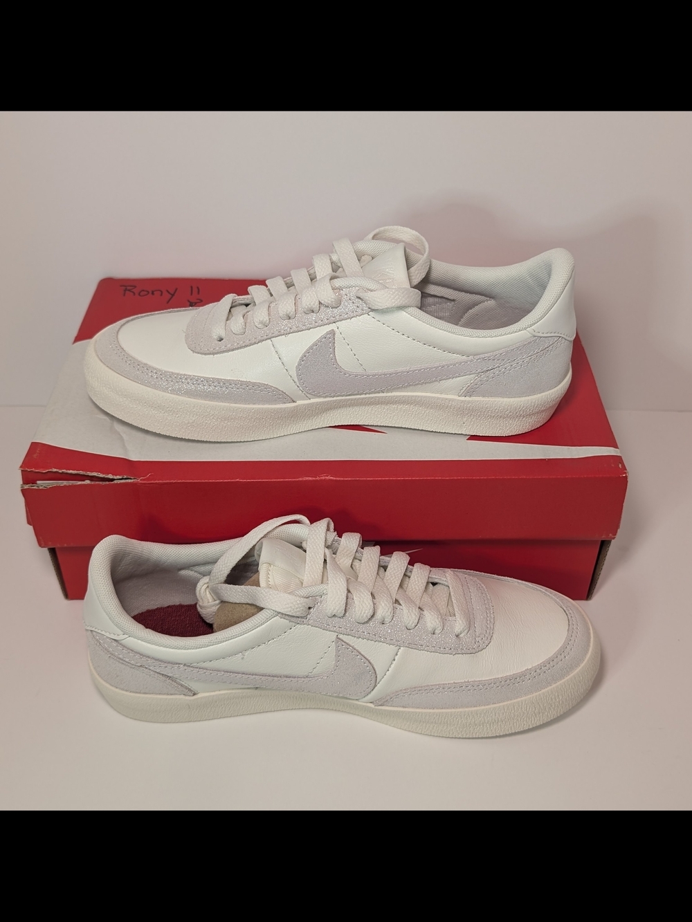 NEW WITH BOX Nike W Killshot 2 Sail/Sail-Team Red Womens US 6.5 - HV0846-133